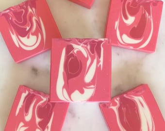 Tokyo - Japanese Cherry Blossom - Handmade Vegan Artisan Bar Soap with avocado oil and shea butter (Cold Process), 1 bar