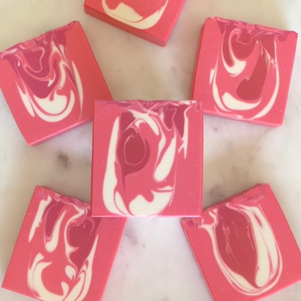 Tokyo - Japanese Cherry Blossom - Handmade Vegan Artisan Bar Soap with avocado oil and shea butter (Cold Process), 1 bar