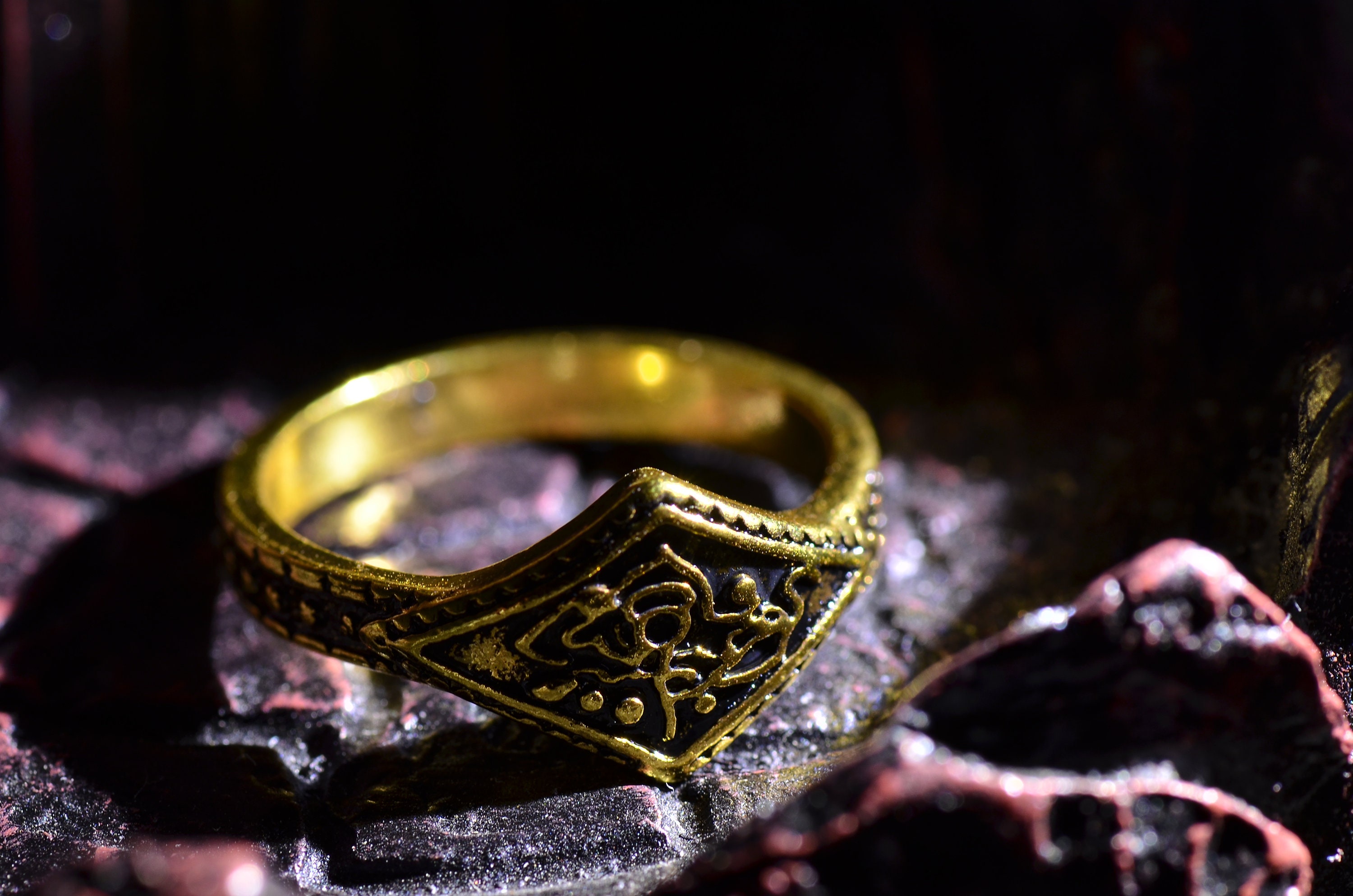 Ring of Favor and Protection Dark souls Gold ring for men Etsy