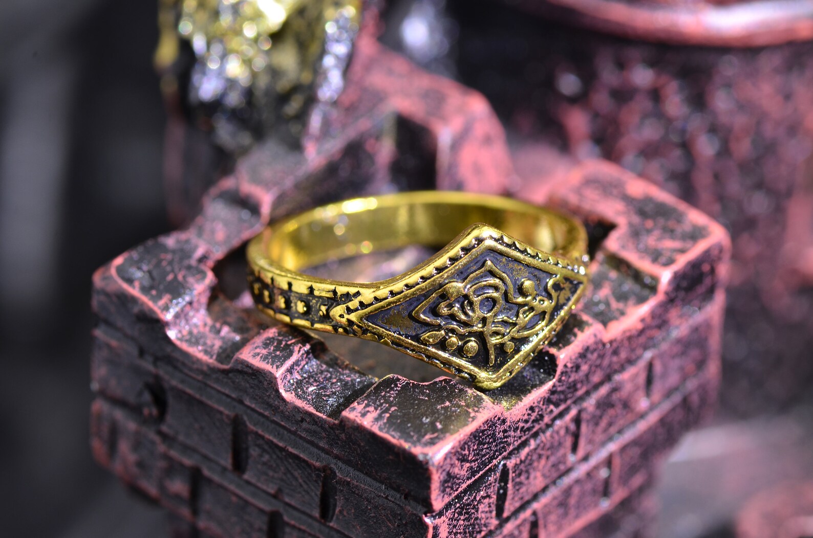 Ring of Favor and Protection Dark souls Gold ring for men Etsy