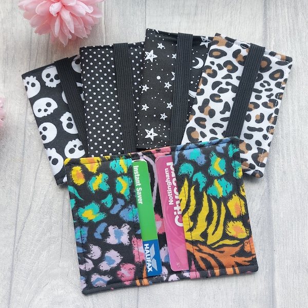 Handmade Fabric Card Holder Wallet: Slim Pocket Wallet