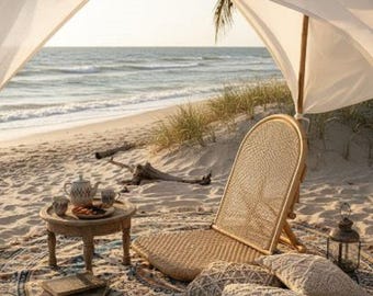 Chaise De Plage Pliable – Tissu Oxford 600D, Dossier Réglable, Capacité 100 Kg, Avec Sac De Transport