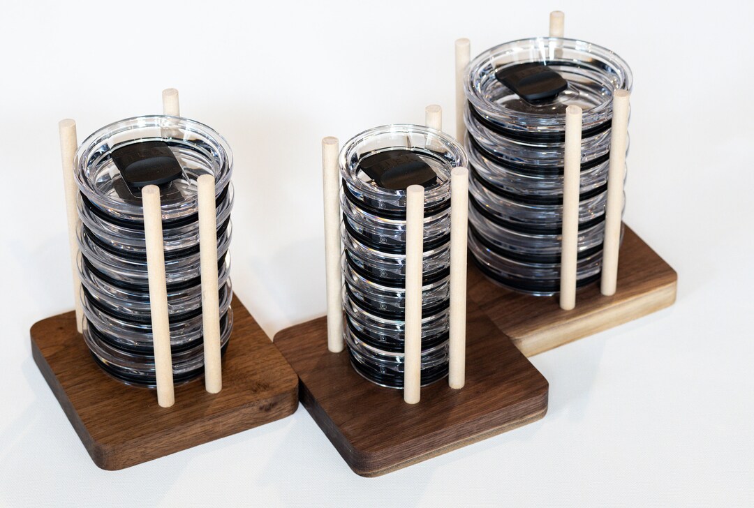 Walnut Yeti Lid Organizer, Yeti Lid Storage, Yeti Lid Storage