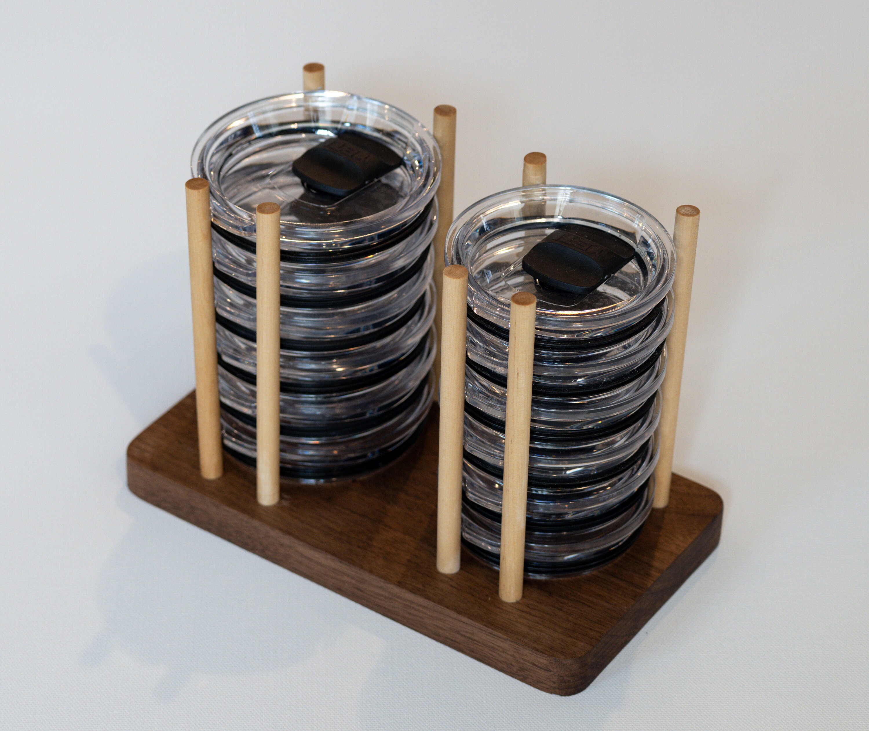 Walnut Yeti Lid Organizer, Yeti Lid Storage, Yeti Lid Cabinet Storage ...