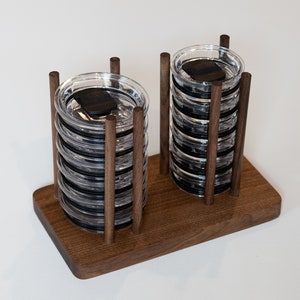 Walnut Yeti Lid Organizer, Yeti Lid Storage, Yeti Lid Cabinet Storage