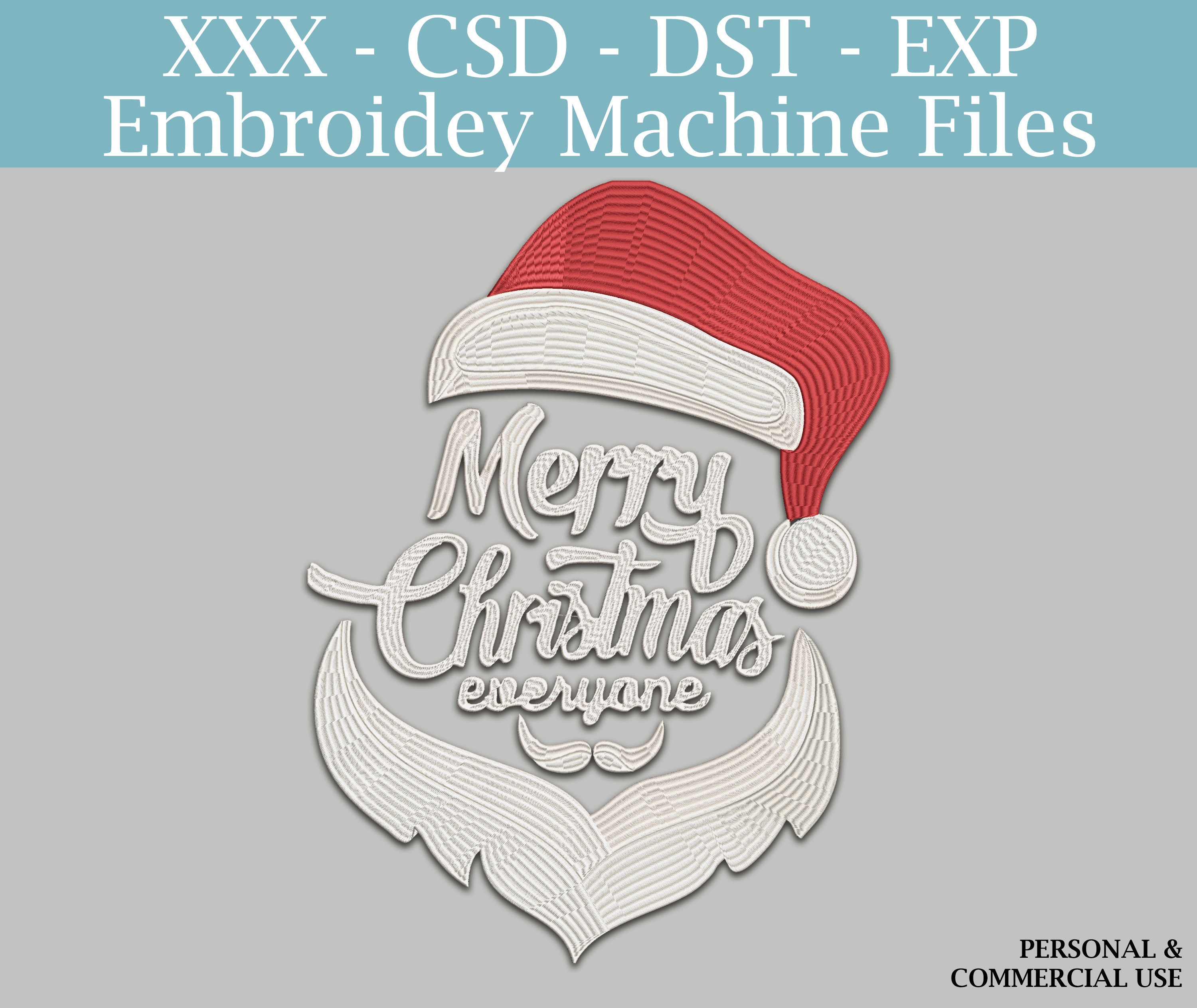 Machine Embroidery Split Santa Instant Download machine Embroidery Design Santa Santa | Etsy