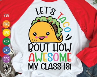 Taco Teacher SVG: Cinco De Mayo-klippfil (digital nedladdning)
