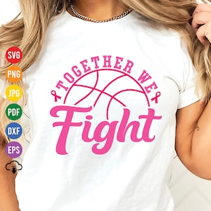 Basketball Breast Cancer Awareness SVG: Pink Ribbon Survivor (Digital File)