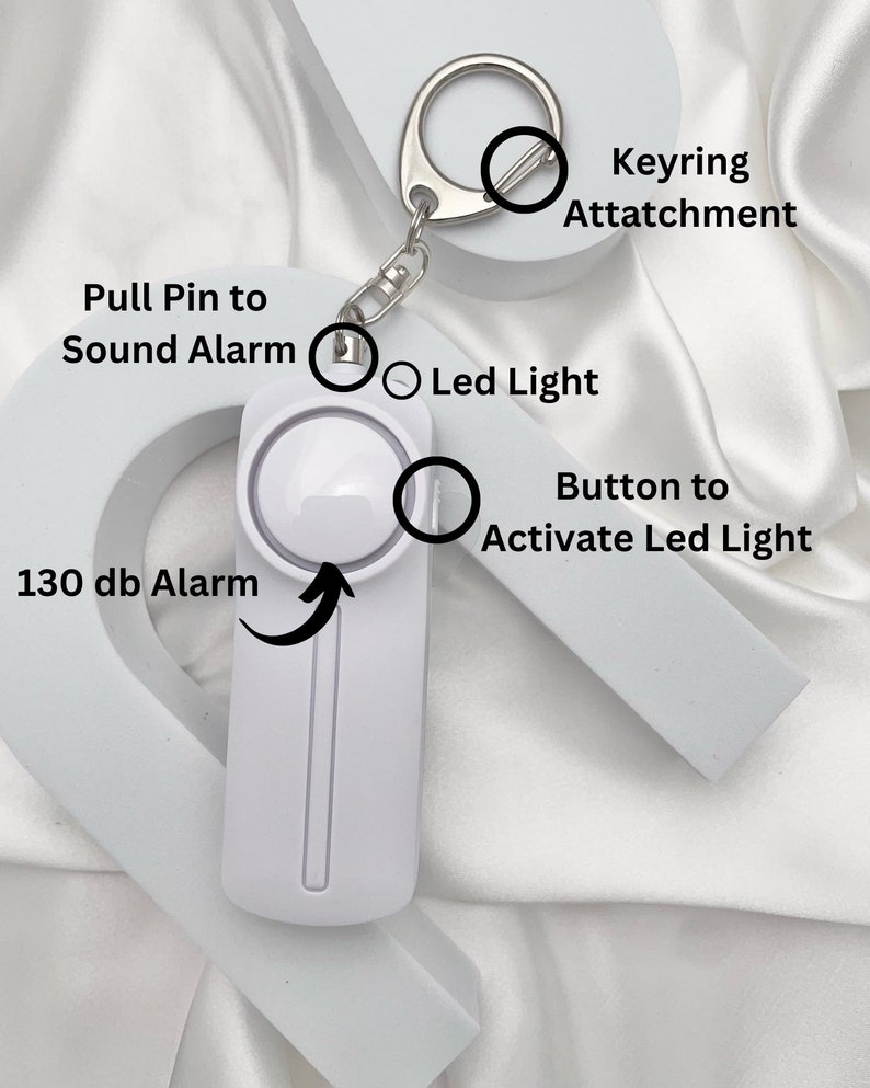 Personalized Safety Alarm Keychain Emergency Alarm for Etsy