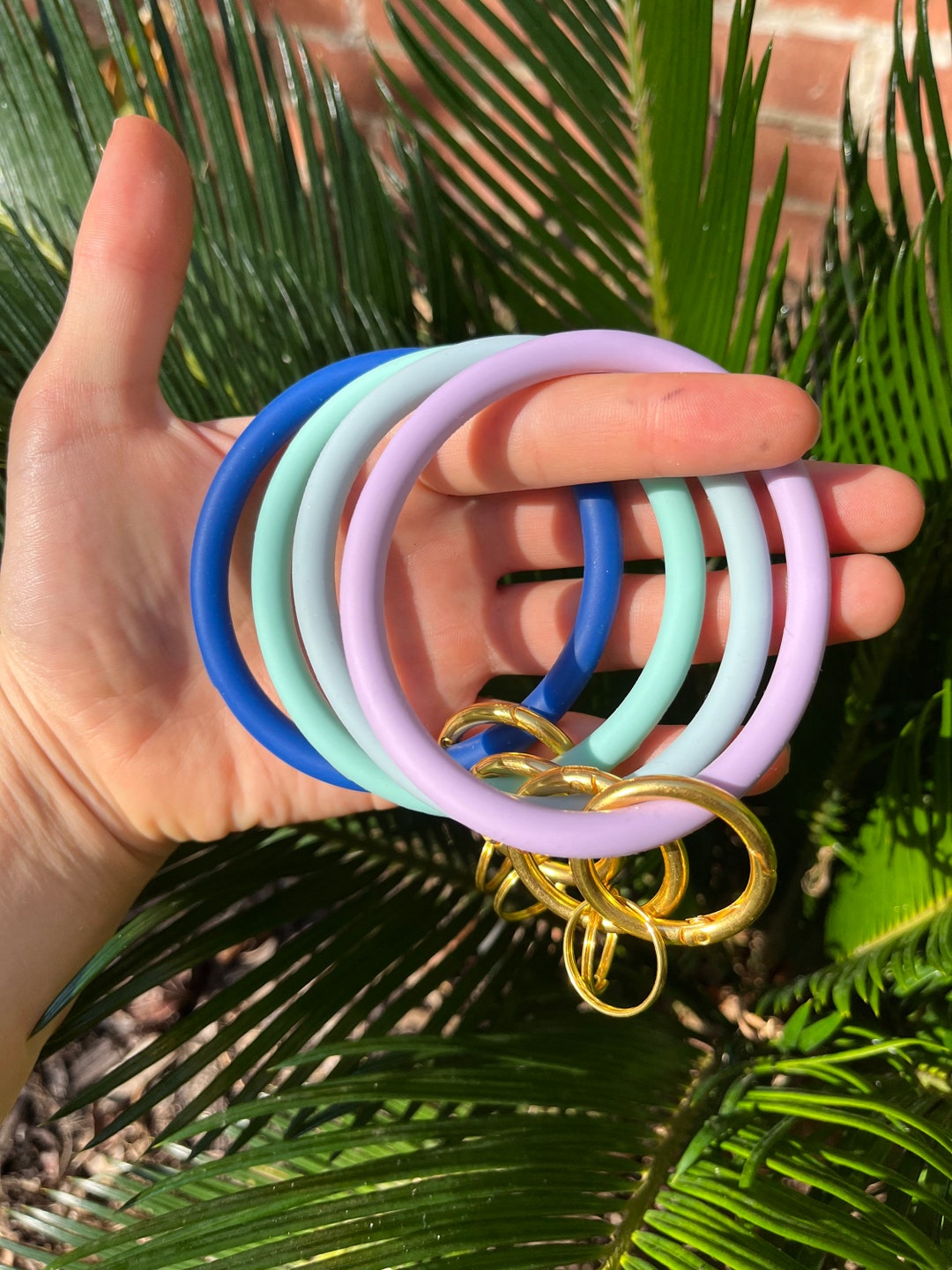 Silicon Keyring Bracelet for Women Keychain Bangle Keychain Etsy