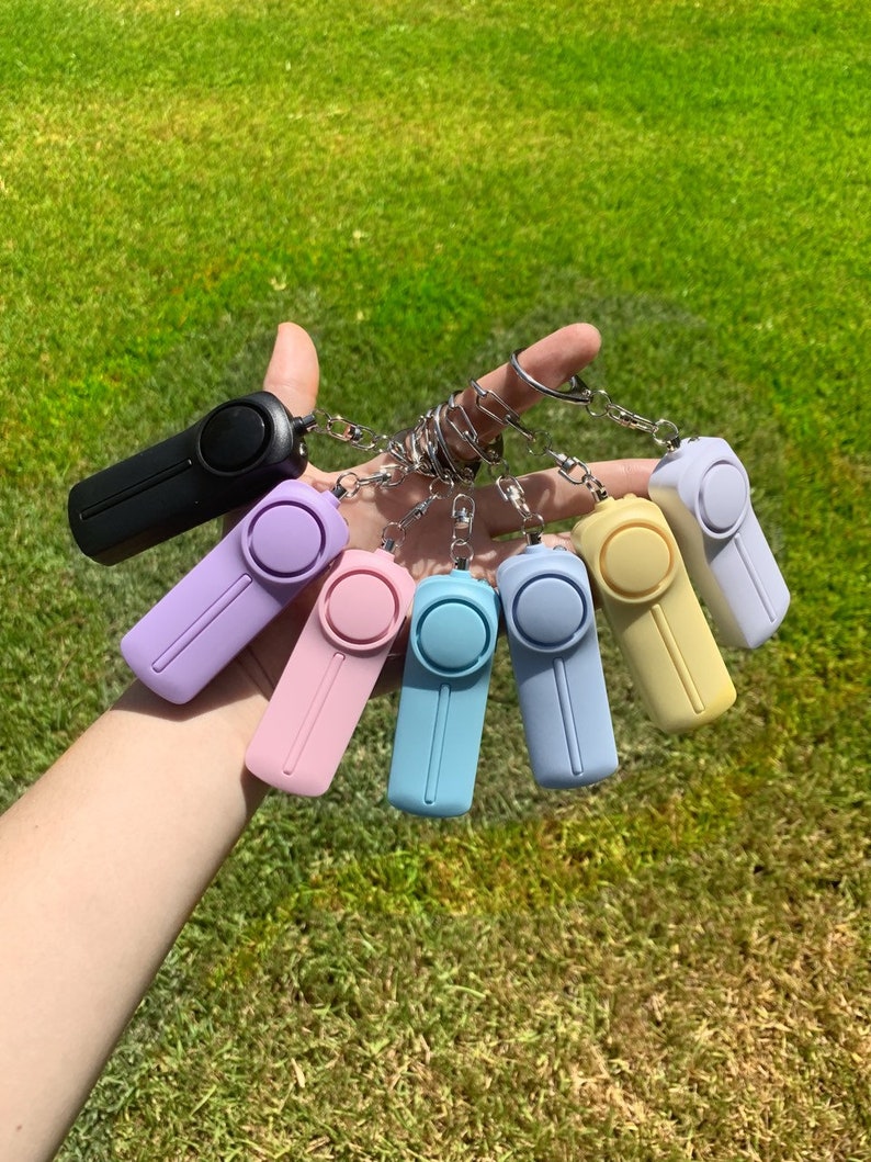 Safety Siren Keychain Loud Alarm for Protection Self Defense Etsy