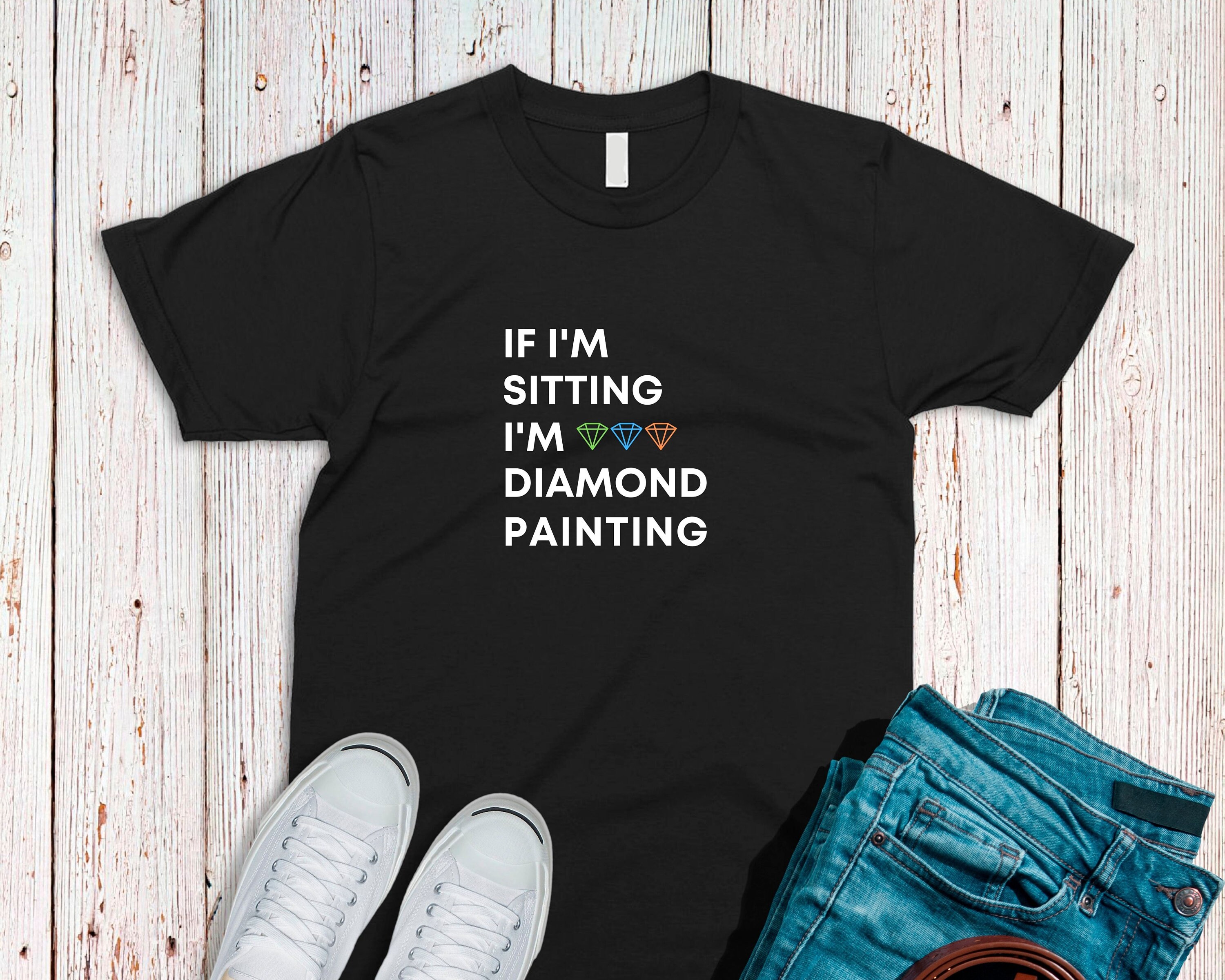 Diamond Painting Shirt Diamond Painting Diamond Painting Etsy