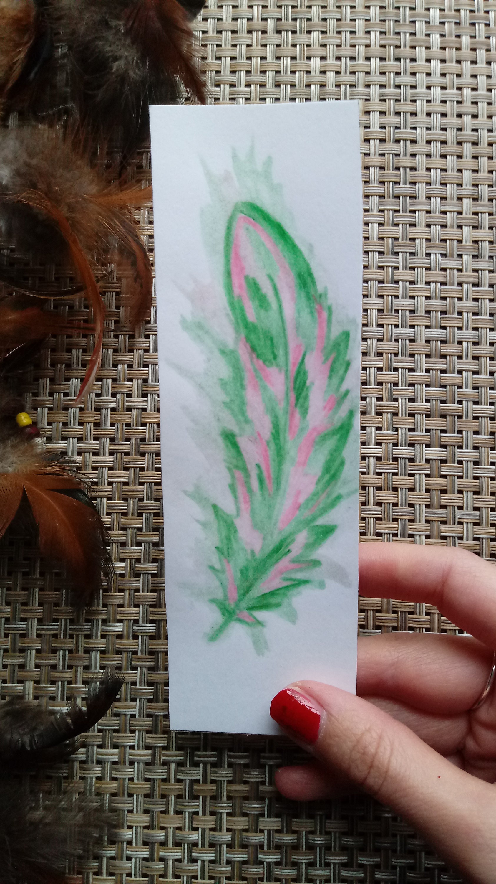 Feather Bookmarks Etsy