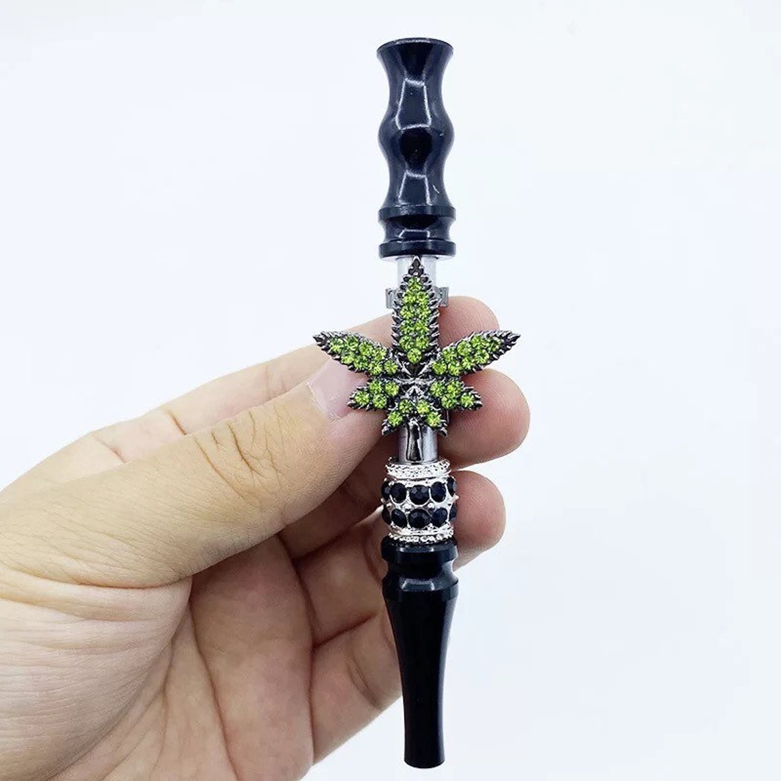 Leaf Shisha Tips Hookah Mouthpiece with Rhinestones Tobacco Etsy