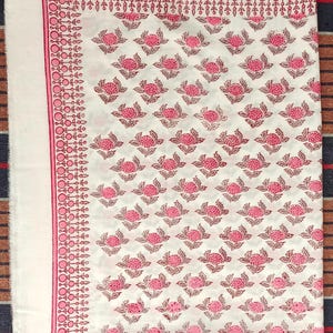 Handblockdruck Baumwollsarong: Strandvertuschung, Schal, Pareo