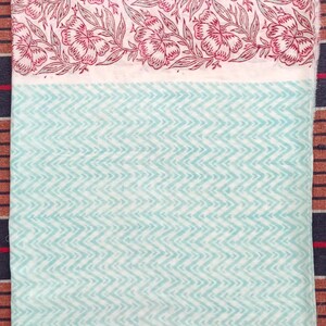 Handblockdruck Baumwollsarong: Strandvertuschung, Schal, Pareo