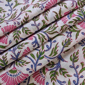 By Yards Hand Block Print Fabric, Indian Cotton Fabric, Printed Cotton Fabric, Cotton Printed Fabric, Printed Fabric, Block Print Fabric