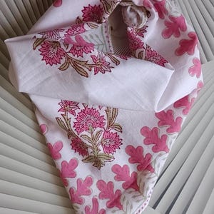 Indian Hand Block Print cotton Bandana, Organic print Bandana Scarf, Wedding Bridesmaid, Man women Bandana, Winter Scarf, Fashionable gift
