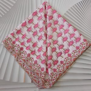 Hand Block Print Bandana, Natural Organic print Bandana Scarf, Handkerchief Scarf, Vibrant Color, High-Quality, Winter Scarf, Birthday gift