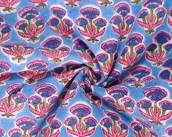 Luxurious Block Print Fabric, fabric by the yard, Handmade soft cotton fabric, best for cushion cover, sofa/chair cover, Women Dress, Gift