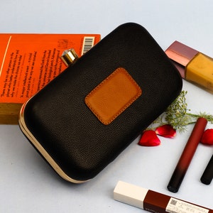 Personalised Leather Jewelry Storage Box Travel Accessories | Initial Jewelry Organizer Ring, Earrings, Necklace Holder, 20Lx11.5Wx5H cm