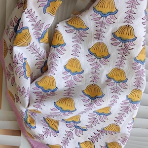 Hand Block Print Bandana, Natural Organic print Bandana Scarf, Handkerchief Scarf, Vibrant Color, High-Quality, Winter Scarf, Birthday gift