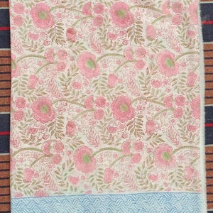 Handblockdruck Baumwollsarong: Strandvertuschung, Schal, Pareo