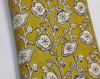 Indian Hand Block print cotton fabric, Soft cotton Cloth, Fabric By the Yards, 100% Pure cotton fabric for Cushion cover, Crafting, Dresses