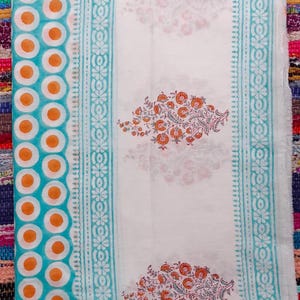 Handblockdruck Baumwollsarong: Strandvertuschung, Schal, Pareo