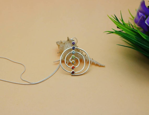 7 Chakra Pendant Chakra Pendant Seven Chakra Pendant 7 Chakra