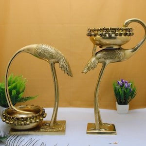 Brass Urli , Swan Brass urli , Flowers Urli For Decoration , Premium brass uruli .