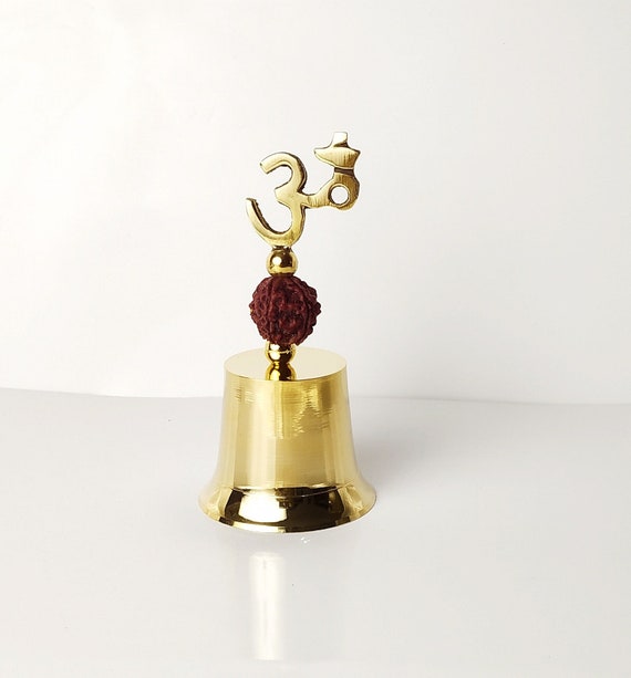 Buy Brass Bell Hand Held Ghanti Home Decoration Om Brass Bell