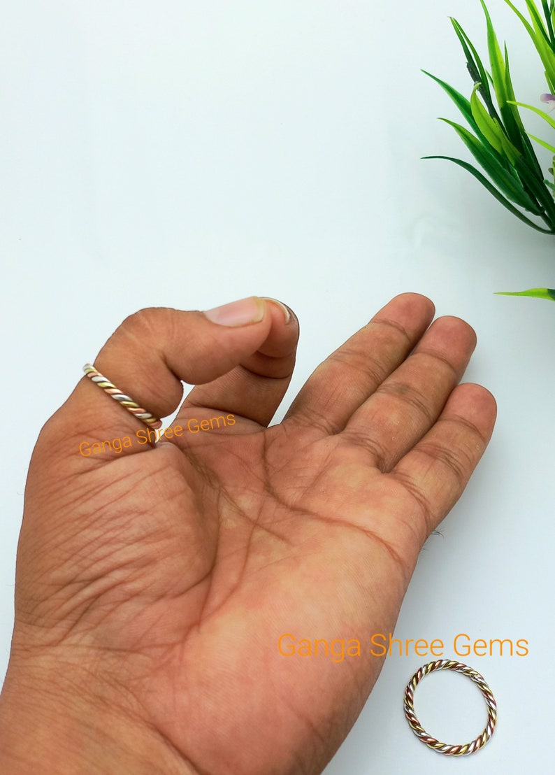 Three Metal Ringe 3 Metal Ring, Astrological Ring , Yogananda Ring , Kundalini Ring ...
