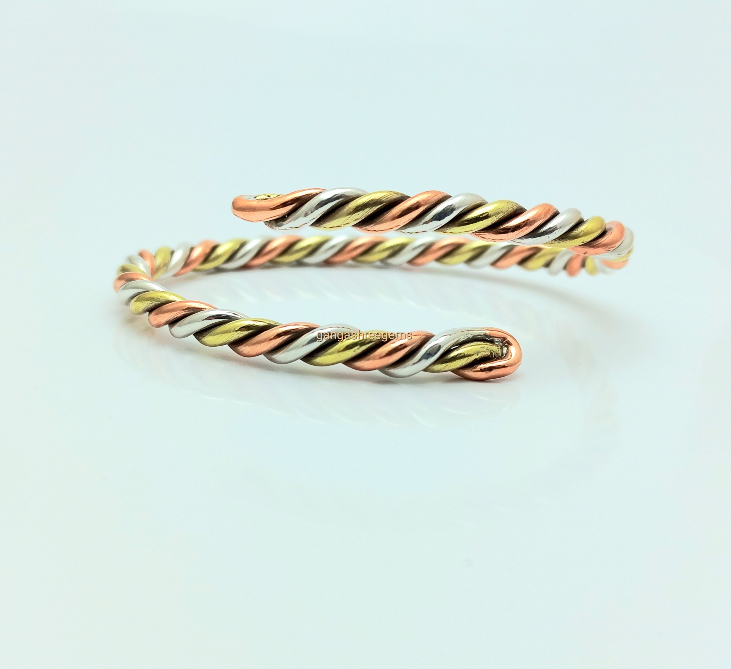 3 Metal Astrological, Bangle, Kriya Bangle, Yogananda bangle, Kundalini Bangle, Kriya Kundalini bangle Bracelet