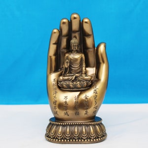Buddha Statue, Sitting Buddha Statue, Lord  Buddha Statue, Meditation Buddha Statue, Buddha for Altar, 18 CM Bronze Buddha Statue