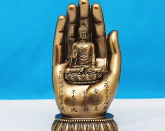 Boeddhabeeld, zittend Boeddhabeeld, Boeddhabeeld Boeddha, meditatie Boeddhabeeld, Boeddha voor altaar, 18 cm bronzen Boeddhabeeld