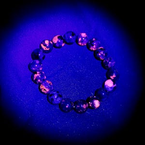 Yooperlite-armband, natuurlijke Yooperlite-stenen armband, uv-reactieve vlam edelsteenarmband, armband spirituele genezing, yogacadeaus