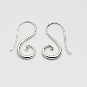 Spirale Ohrringe, Spirale Creolen, Silber Spirale Ohrringe, Spirale des Lebens Creolen,925 Sterling Silber Creolen