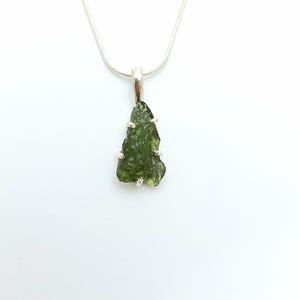 Moldavite Pendant, Authentic Moldavite, Moldavite Necklace, Moldavite Stone, A-Grade Certified, Czech Moldavite, Meteorite Pendant
