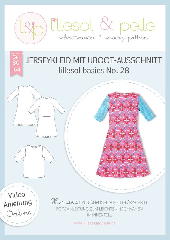 Lillesol Pelle Schnittmuster basics Jerseykleid mit Uboot