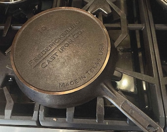 Patelnia, Fredricksburg Cast Iron Company nr 10 - 11 cali