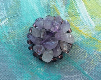 Amethyst Brosche