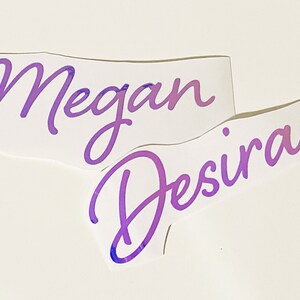 Cutom Personalized Permanent Decals