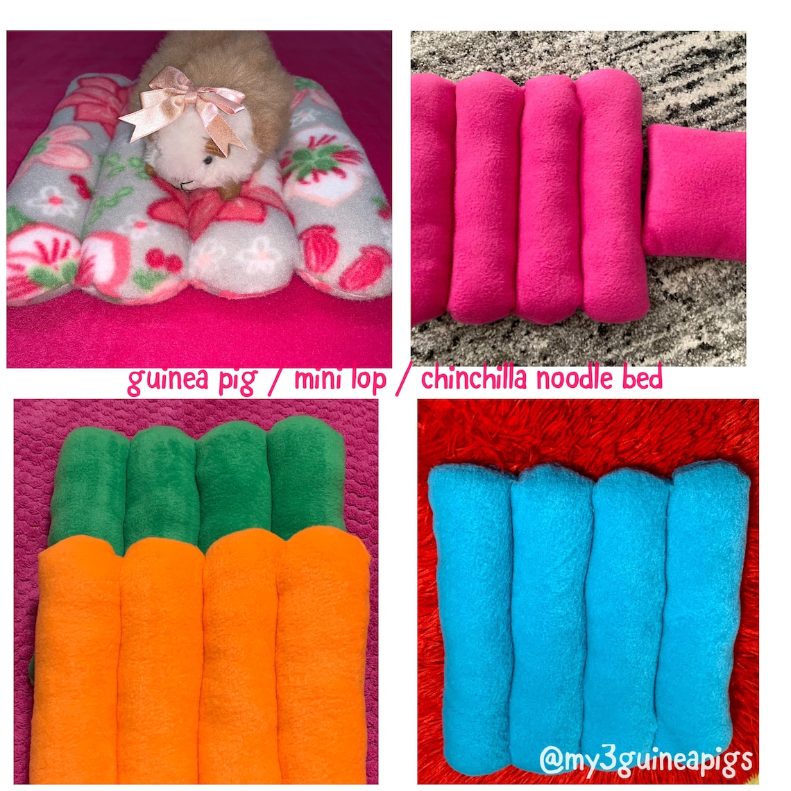 Comfy Noodle Mattress / Sleep Cushion Bed Guinea Pig /mini Etsy