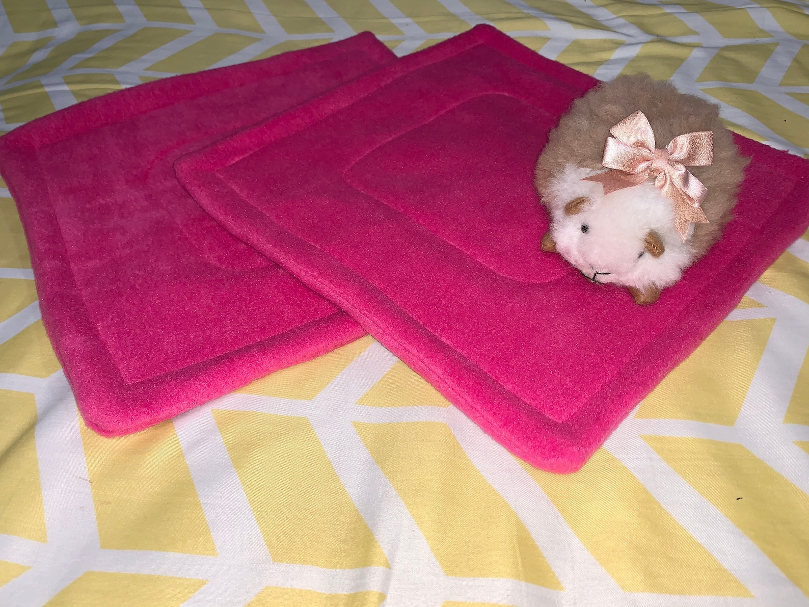 Two 12 x 12 Fleece liners Pee Pads Guinea Pig/Rabbit/Mini Etsy