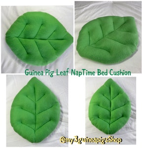 New Large Puffy Leaf Bed Cushion - Guinea Pig Mini Lop