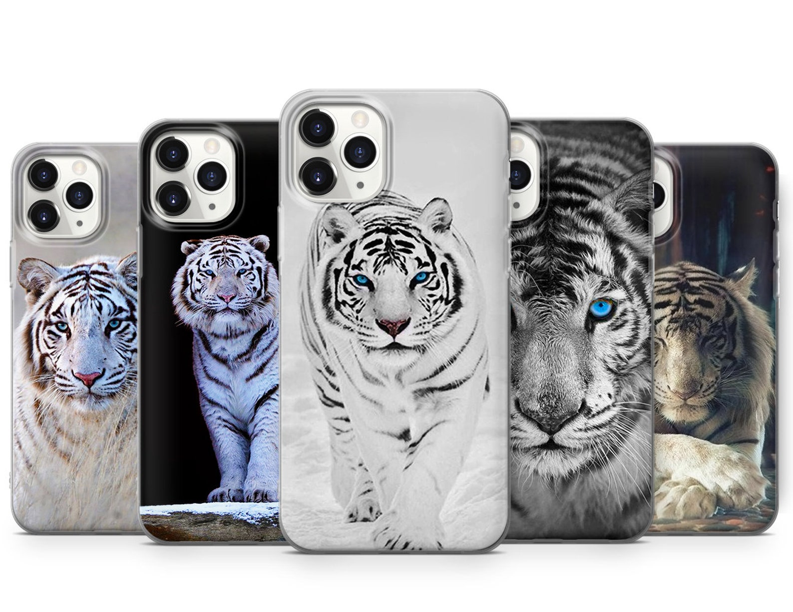White Tiger Wild phone case for iPhone 12 11 X Xs Xr 8 7 6 5 Etsy