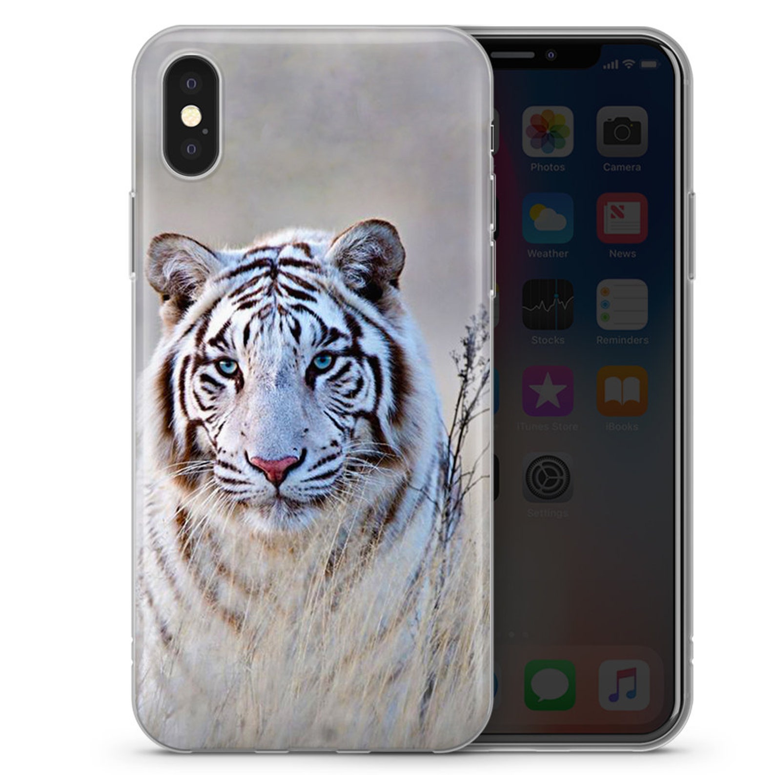White Tiger Wild phone case for iPhone 12 11 X Xs Xr 8 7 6 5 Etsy