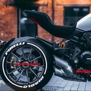 Rotulación de neumáticos de motocicleta DiABLO Pegatinas de letras para neumáticos Juego de calcomanías permanentes para neumáticos - Envío rápido -