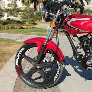 Motorcycle Tire Lettering for BRiDGESTONE Tyre lettering Permanent Sticker SET -Fast Shipping-
